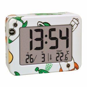 TFA 60.2044.42 budzik biurkowy zegar elektroniczny, termometr, motyw rakieta
