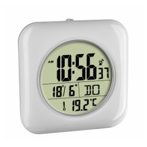 TFA 60.4513 zegar łazienkowy ścienny sterowany radiowo z termometrem 17 cm