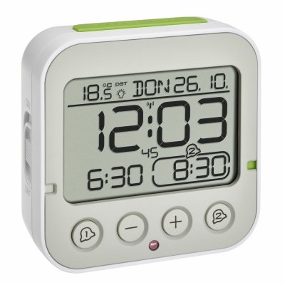 TFA 60.2550.01 budzik biurkowy zegar elektroniczny z termometrem  - OUTLET