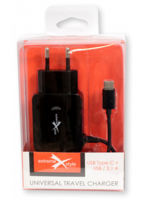 Extreme style ładowarka sieciowa micro USB+USB 3.1A NTC31MU uniwersalna 3100 mA 5 V - OUTLET