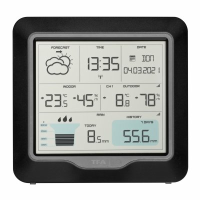 TFA 35.1160 RAIN PRO – bezprzewodowa stacja opadów z czujnikiem temperatury i wilgotności