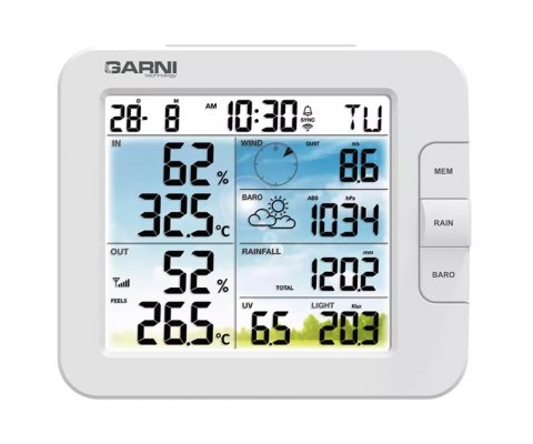 Garni 925T stacja pogody bezprzewodowa 7 w 1 internetowa WiFi Tuya