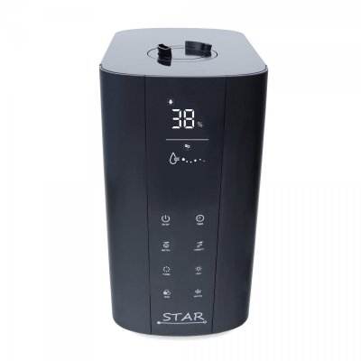 Airbi STAR nawilżacz powietrza ultradźwiękowy, plazma, aromadyfuzer, czarny 45m2 - OUTLET