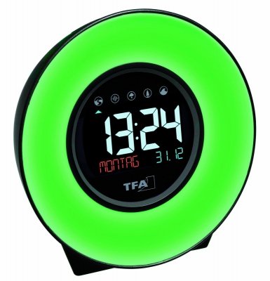 TFA 60.2023 MOOD LIGHT budzik biurkowy zegar elektroniczny 