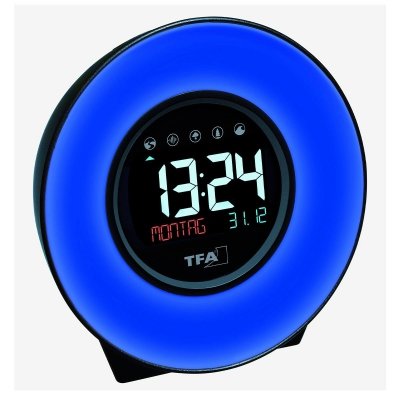 TFA 60.2023 MOOD LIGHT budzik biurkowy zegar elektroniczny 