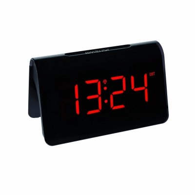  TFA 60.2543.05 budzik biurkowy zegar elektroniczny sterowany radiowo, czerwone cyfry