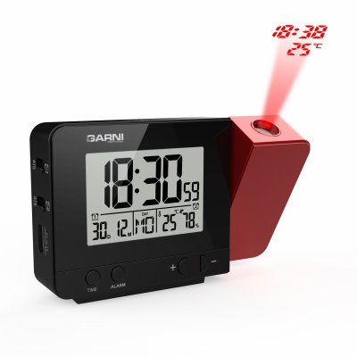 Garni 140 budzik elektroniczny z projektorem i czujnikiem temperatury