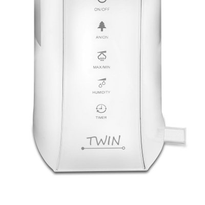  Airbi TWIN nawilżacz powietrza ultradźwiękowy, jonizator, aromadyfuzer, biały - OUTLET