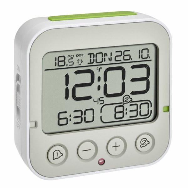 TFA 60.2550.01 budzik biurkowy zegar elektroniczny z termometrem
