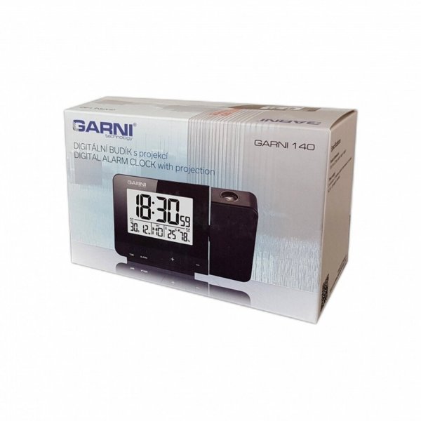 Garni 140 budzik elektroniczny z projektorem i czujnikiem temperatury - ZE ZWROTU
