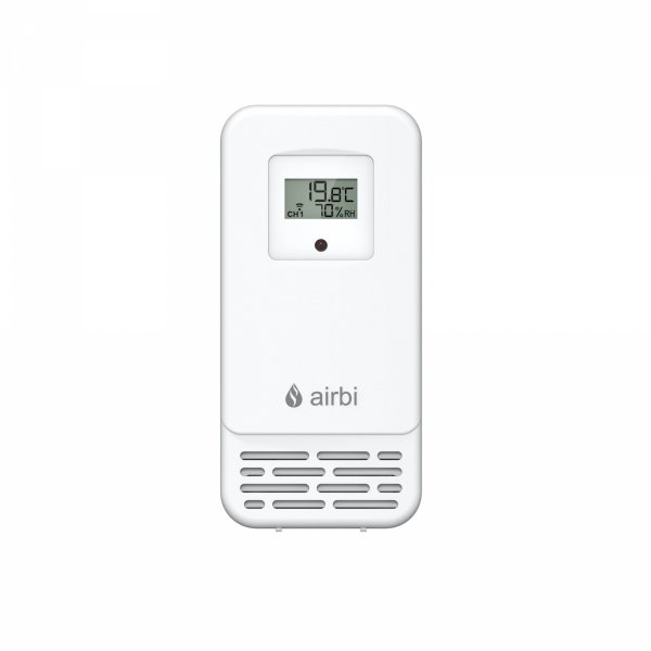 Airbi DUO Color stacja pogody bezprzewodowa  z 2 czujnikami zewnętrznymi, temperatura wilgotność