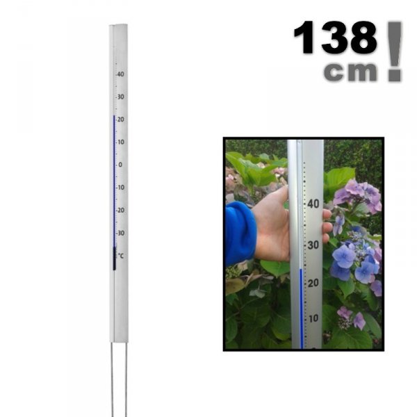TFA 12.2005 CENTRAL PARK termometr ogrodowy cieczowy zewnętrzny aluminiowy bardzo duży 137 cm - ZE ZWROTU