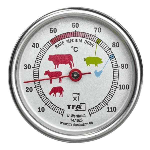 TFA 14.1028  termometr szpilkowy do pieczenia mięsa z sondą