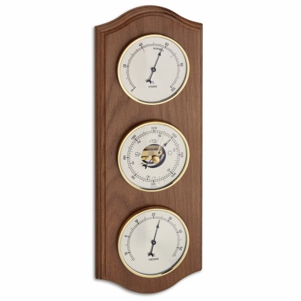 TFA 20.1076.01 B KOŁYSKA DUŻA stacja pogody tradycyjna mechaniczna barometr ścienny