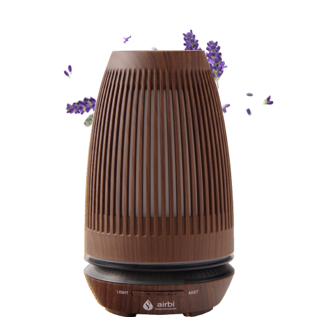 Airbi SENSE dyfuzor zapachów aromatyzer i nawilżacz powietrza ultradźwiękowy 2 w 1 ciemne drewno