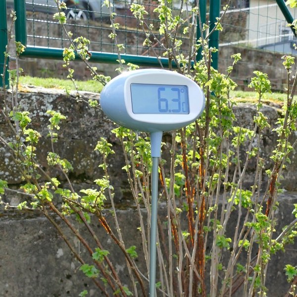 TFA 30.2024 ORION termometr ogrodowy elektroniczny z zegarem duży 80 cm 