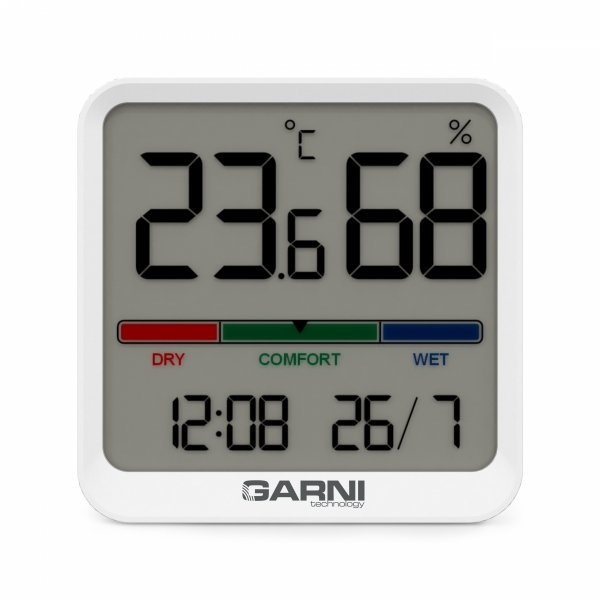 Garni 151TH termohigrometr domowy monitor klimatu pomieszczeń elektroniczny wewnętrzny