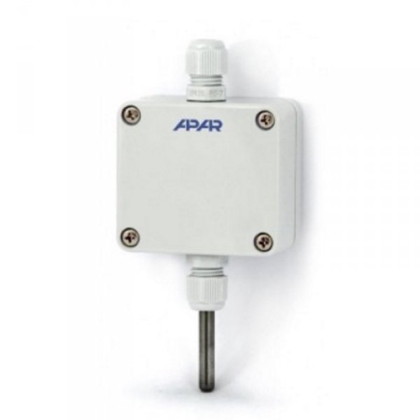 APAR AR102 czujnik temperatury rezystancyjny typu Pt100 puszkowy naścienny zewnętrzny