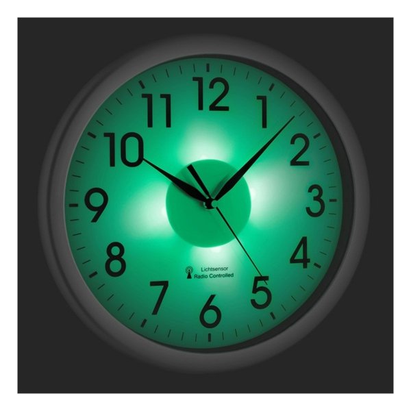 TFA 60.3519.02 CORONA zegar ścienny tarczowy z podświetlaną tarczą średnica 31 cm