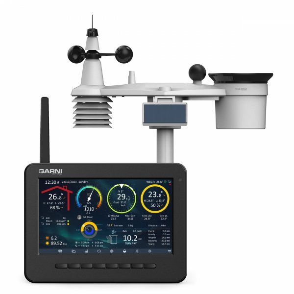 Garni 3075 ARCUS stacja meteo domowa pogody bezprzewodowa  9 w 1 internetowa WiFi dokładna prognoza 24h/14 dni