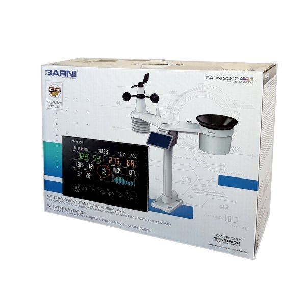 Garni 2040 ARCUS 2GEN stacja pogody bezprzewodowa 7 w 1 internetowa WiFi prognoza 24h/10 dni