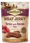  Carnilove Dog Meat Jerky indyk i filet z dziczyzny 100g