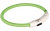 TRIXIE Opaska obroża świecąca USB XS–S 35cm zielona TX-12700