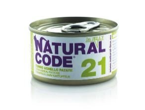 Natural Code Cat 21 Tuńczyk, jagnięcina i ziemniaki w galaretce 85g