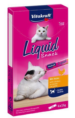Vitakraft Cat Liquid-Snack z Kurczakiem 6x15g [16424]