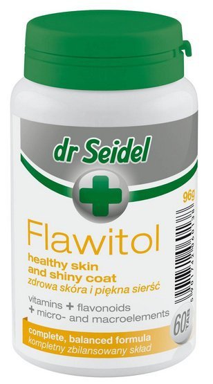 Dr Seidel Flawitol zdrowa skóra i piękna sierść 60 tabletek