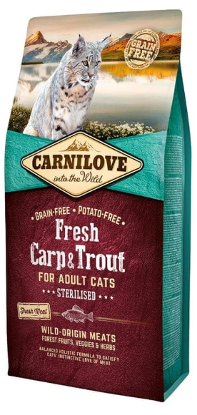 Carnilove Adult Cat Fresh Carp &amp; Trout Sterilised 2kg