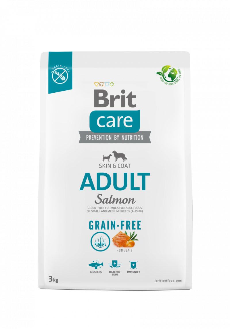  Brit Care Grain-free Adult Small and Medium Breed Salmon 3kg