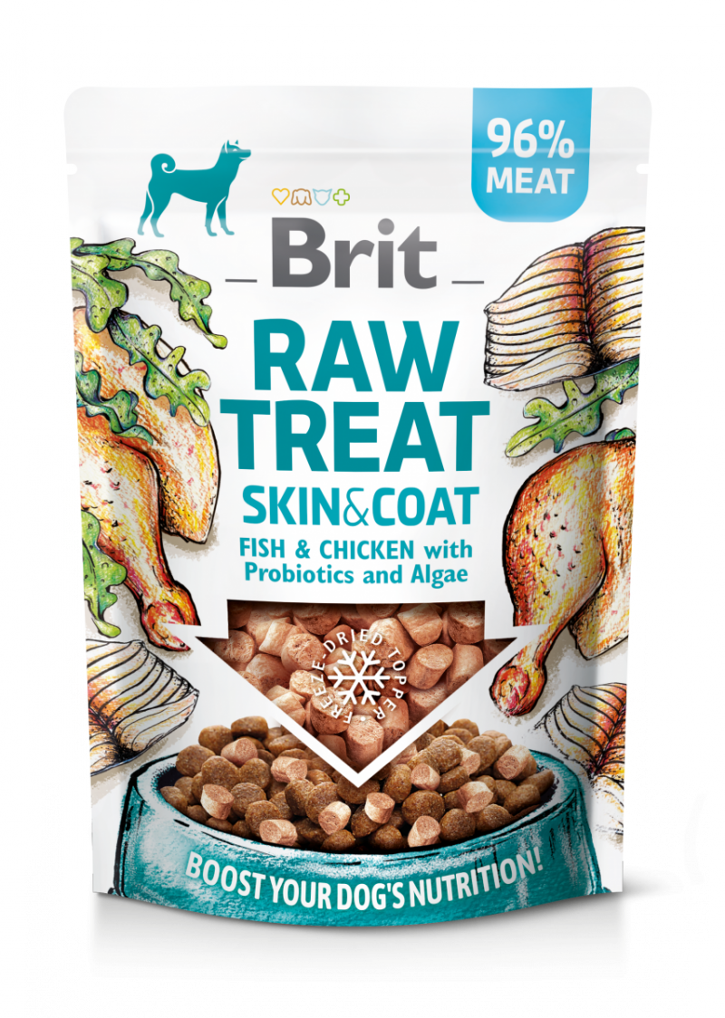 Brit Raw Treat Skin and Coat fish chicken 40g
