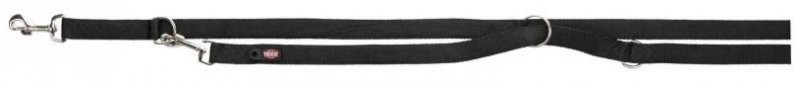 TRIXIE Smycz Premium XS-S 3w1 dwuwarstwowa 2m/15mm czarna TX-200701