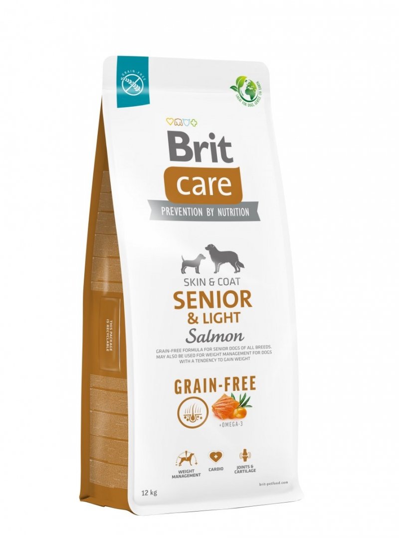 Brit Care Grain-free Senior and Light Salmon 12kg