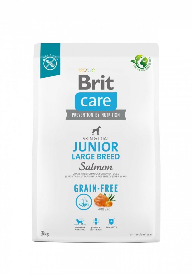 Brit Care Grain-free Junior Large Breed Salmon 3kg