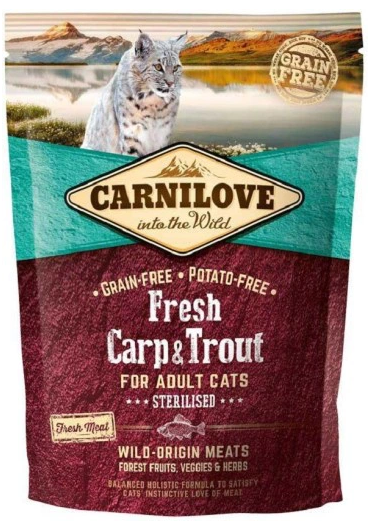 Carnilove Adult Cat Fresh Carp &amp; Trout Sterilised 400g