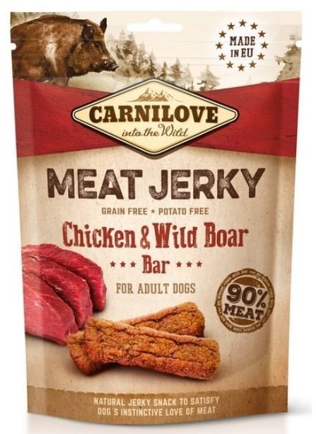  Carnilove Dog Meat Jerky kurczak i dzik 100g