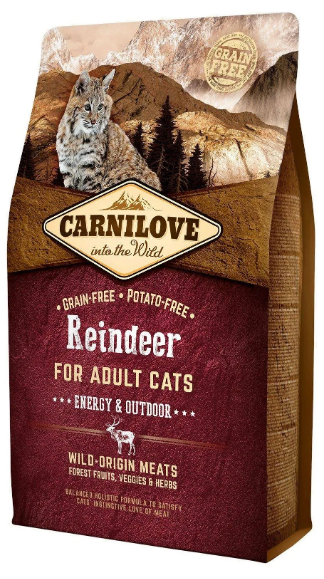 Carnilove Adult Cat Reindeer Energy and Outdoor 6kg