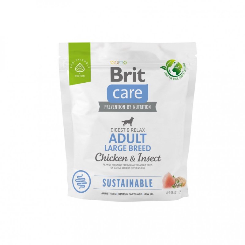 Brit Care Sustainable Adult Large Breed Chicken and Insect 1kg