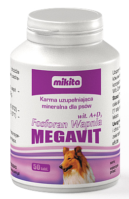 Mikita Megavit Fosforan Wapnia wit. A+D3 50 tabletek
