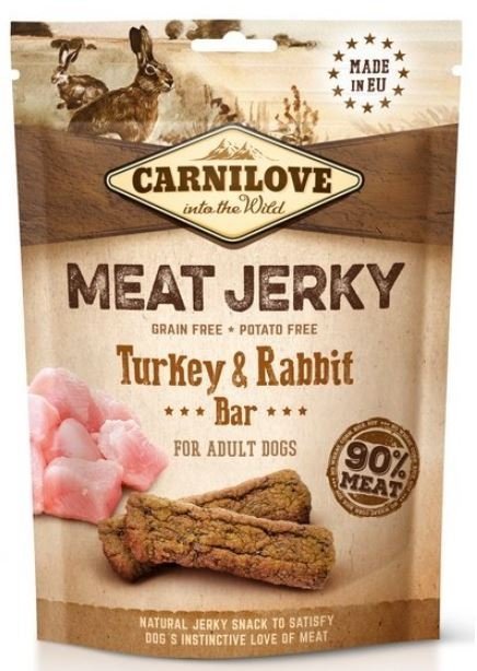  Carnilove Dog Meat Jerky  indyk i królik 100g