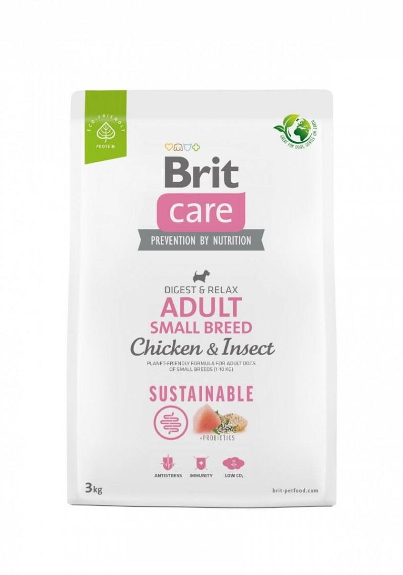 Brit Care Sustainable Adult Small Breed Chicken and Insect 3kg