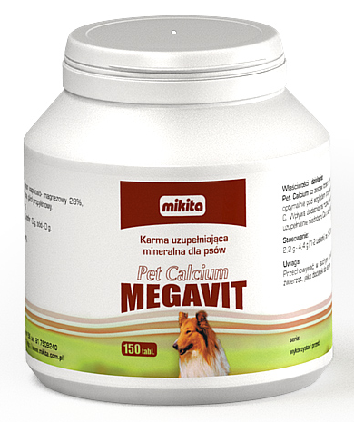 Mikita Megavit Pet Calcium 150 tabletek