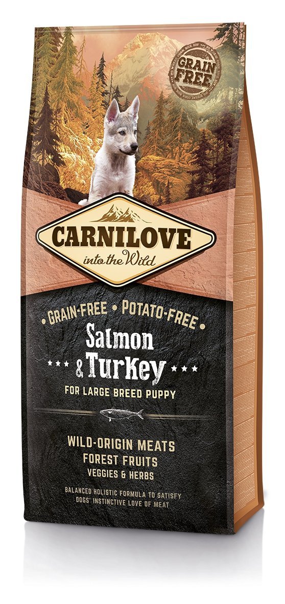Carnilove Salmon and Turkey Large Breed Puppy 12kg