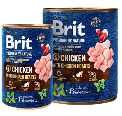  Brit Premium By Nature Chicken &amp; Hearts puszka 800g