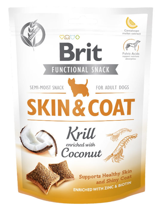 Brit Care Snack Skin Coat 150g Kryl
