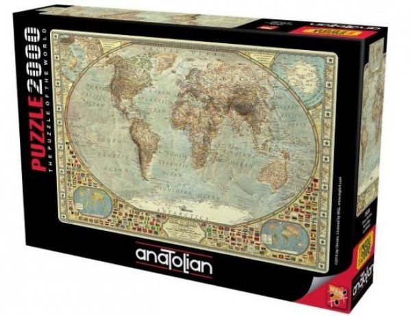 Puzzle 2000 Mapa Świata