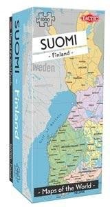 Puzzle 1000 Mapy świata: Finlandia
