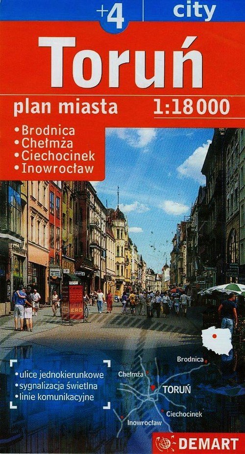 Toruń plus 4 plan miasta 1:18 000